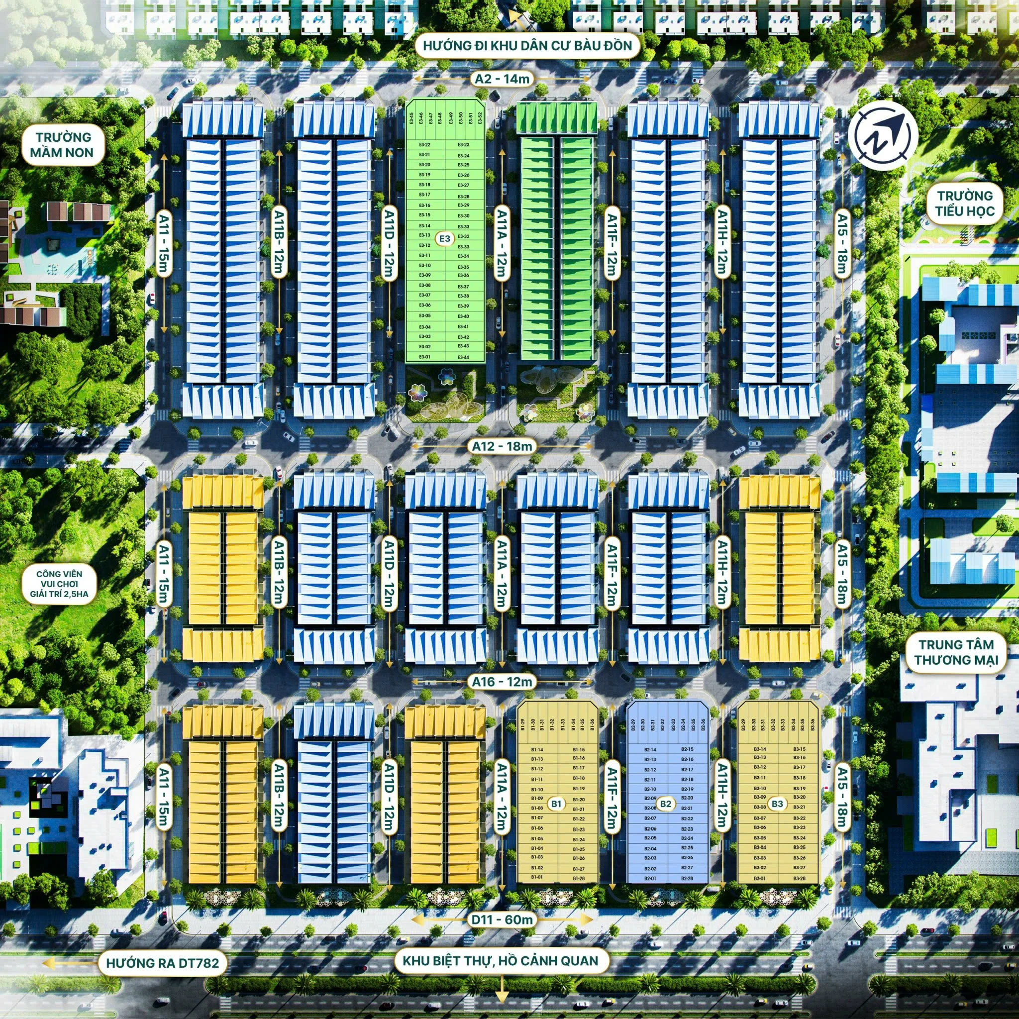 Mặt bằng Phước Đông New City